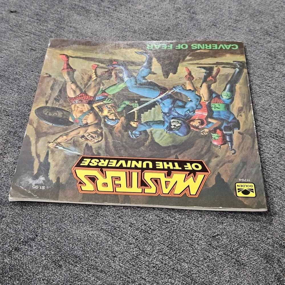Vintage Masters‎ of the Universe Caverns of Fear 1983 He-Man Skeletor Book